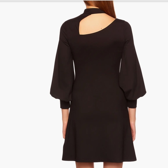 Susana Monaco Black Choker Neck Cutout Fit & Flare Minidress, Women’s Size XL - Picture 12 of 13